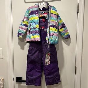 NWT 2T Jacket with Coordinating Bib Pant (2 Piece Set)